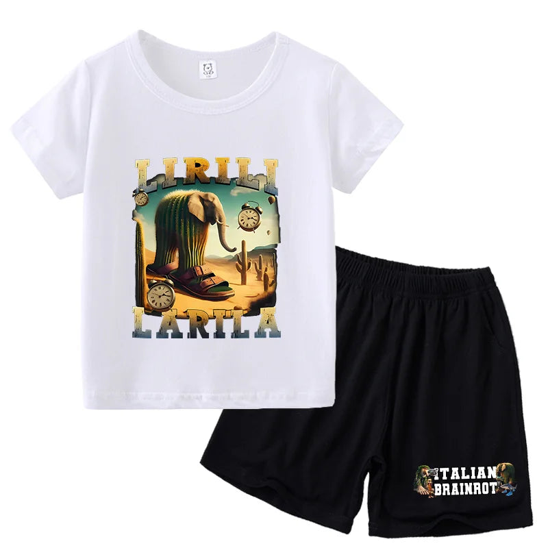 Italien brianrot shorts og t-shirts