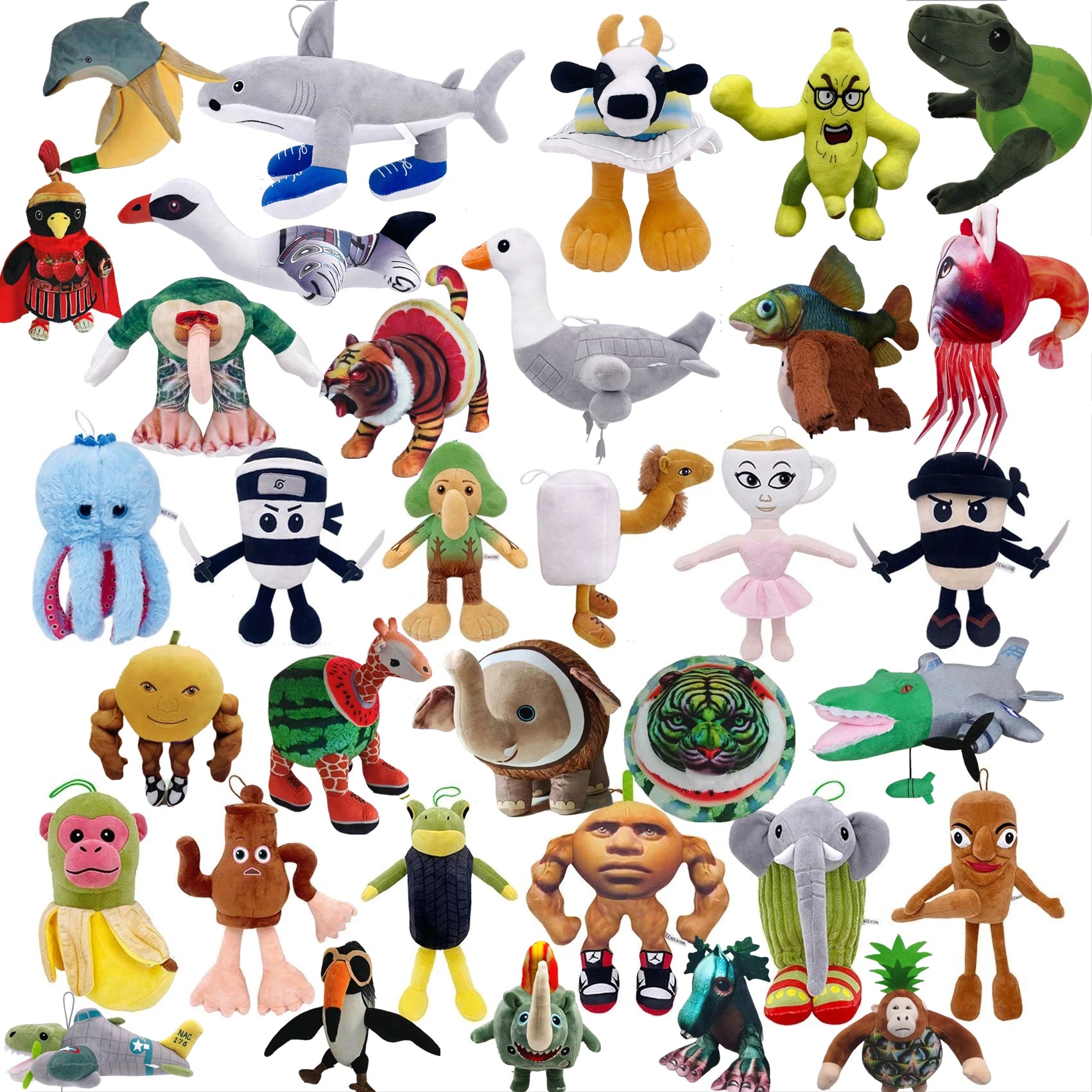 Brainrot Bamse – Blød Krammebamse til Børn