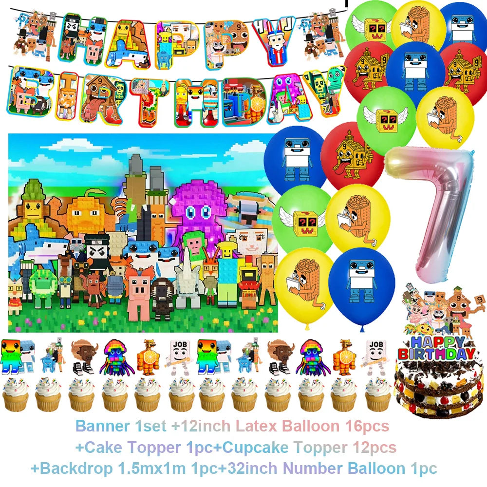 Steal A Brainrot Fødselsdagsdekoration