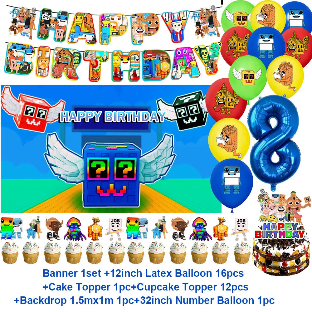 Steal A Brainrot Fødselsdagsdekoration