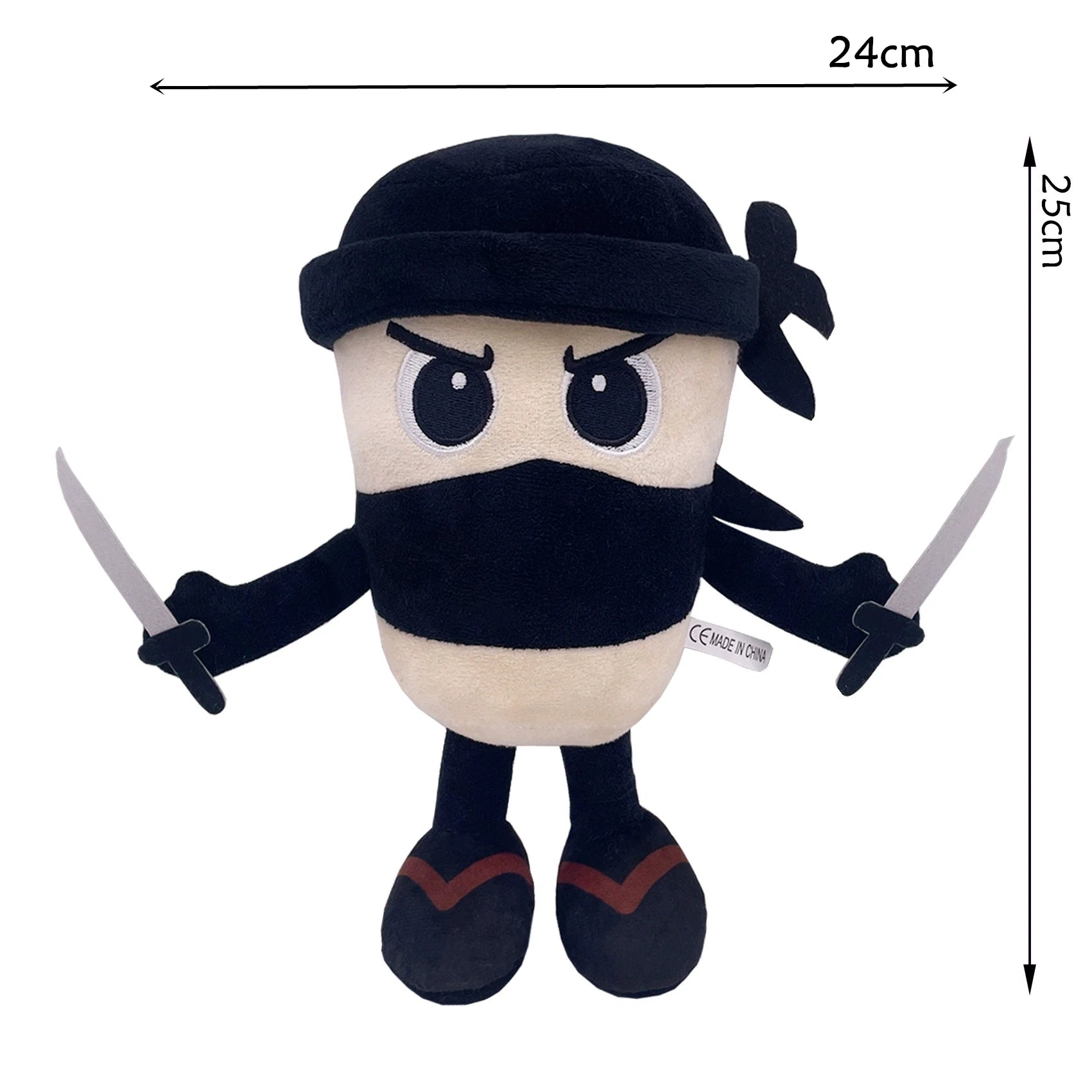 Brainrot Bamse – Blød Krammebamse til Børn