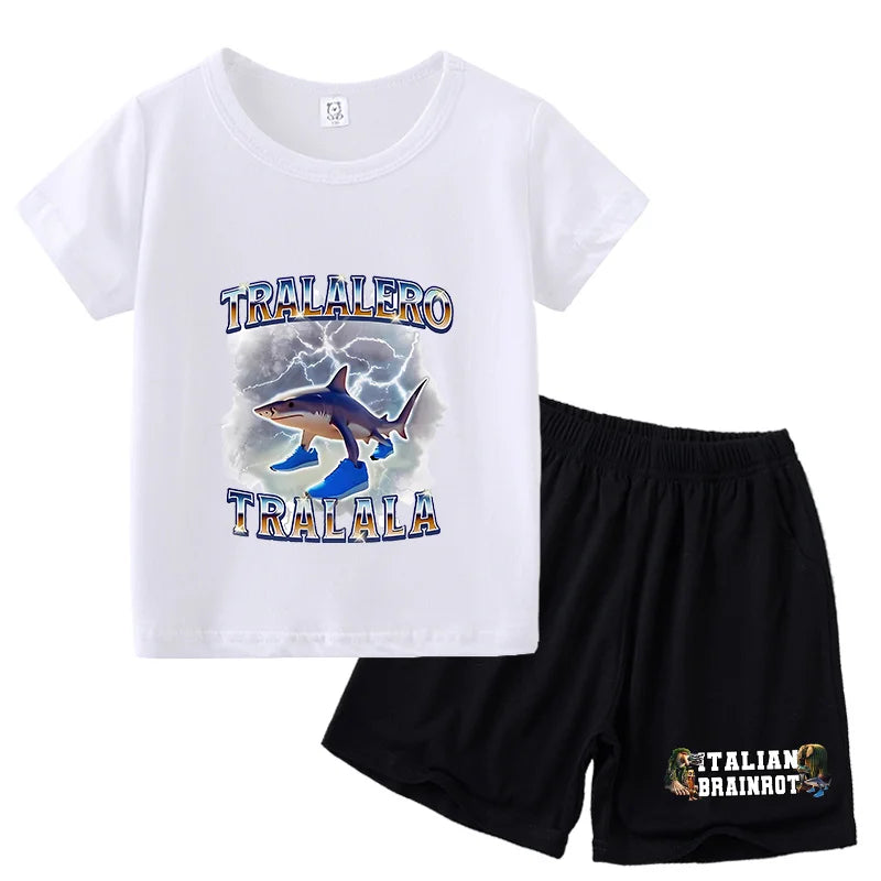 Italien brianrot shorts og t-shirts