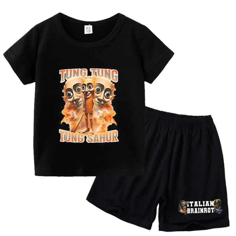 Italien brianrot shorts og t-shirts
