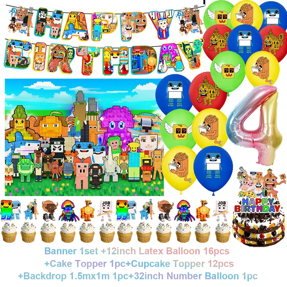 Steal A Brainrot Fødselsdagsdekoration