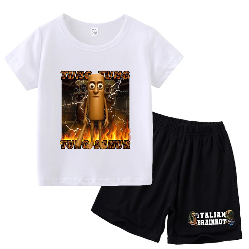 Italien brianrot shorts og t-shirts