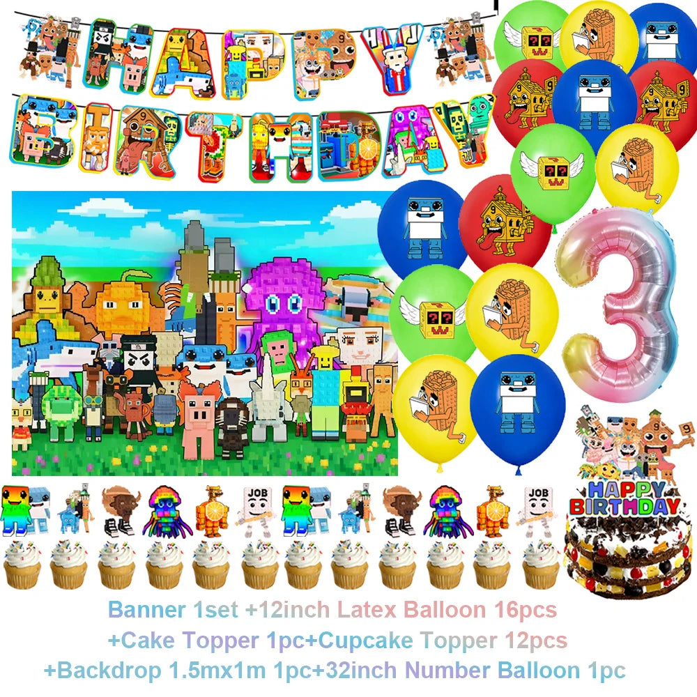 Steal A Brainrot Fødselsdagsdekoration