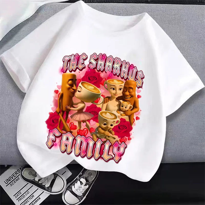 Brainrot T-shirt Børn – Sjovt Meme Print