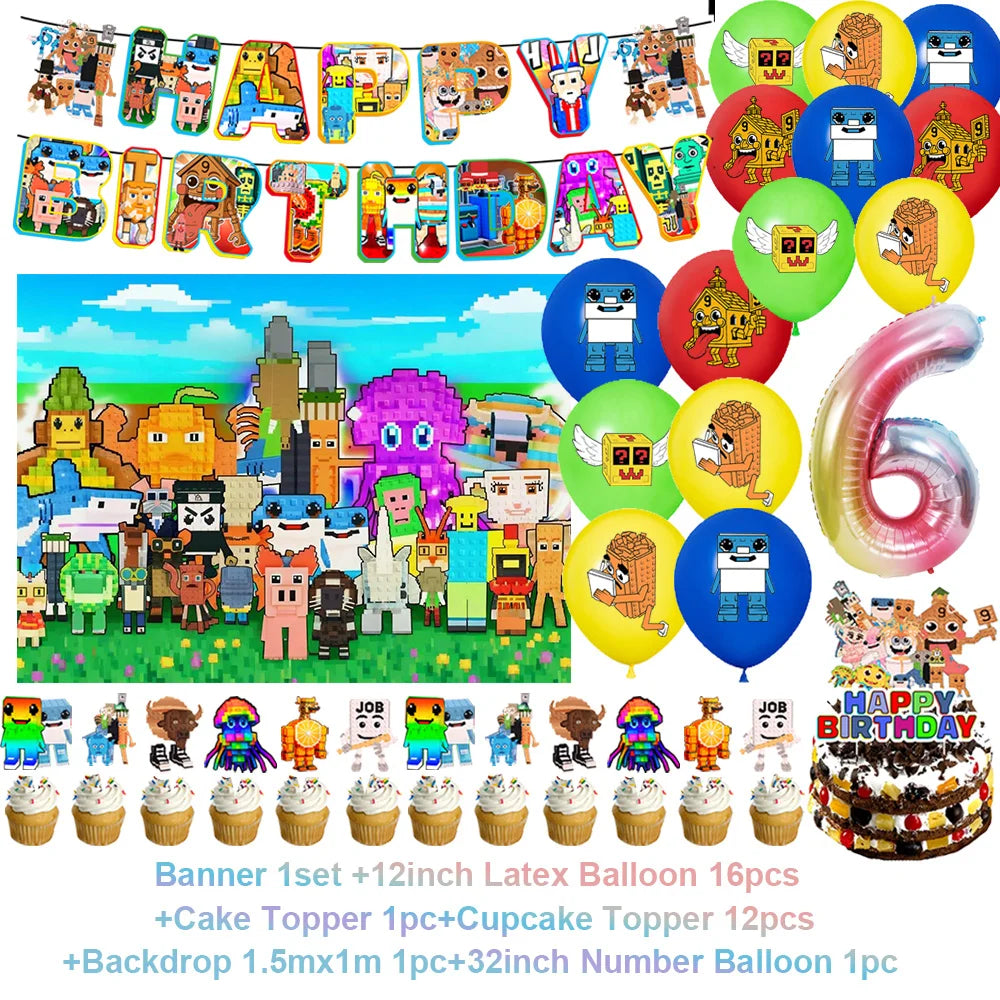 Steal A Brainrot Fødselsdagsdekoration