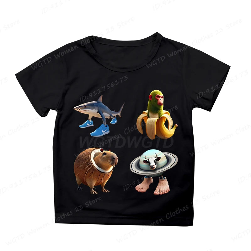 Cappuccino Assassino sort Børne-T-shirt