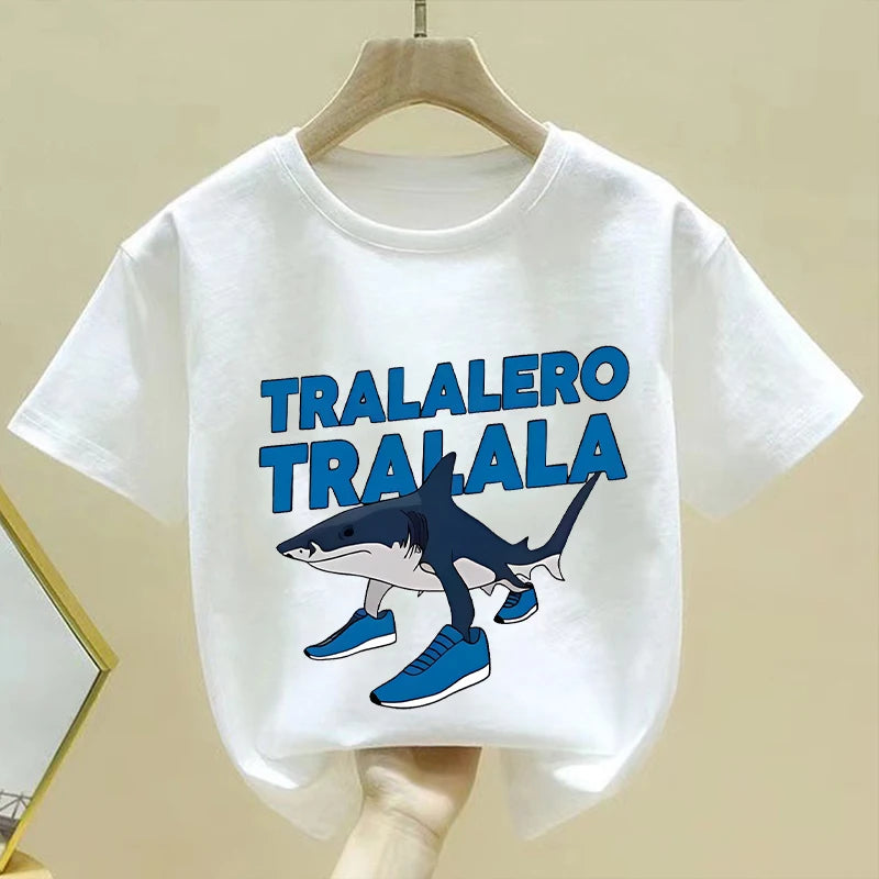 Brainrot T-shirt Børn – Sjovt Meme Print