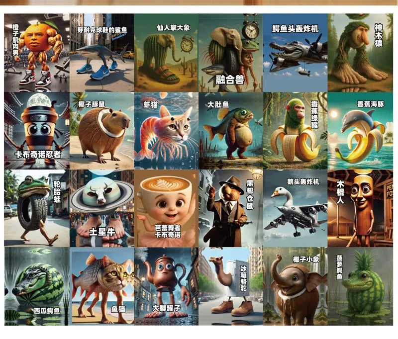 Italian brainrot Hvem er Hvem spil